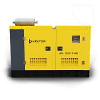 картинка Дизельный генератор Vektor AD-120Y-T400 в шумозащитном кожухе компании Нова Механика