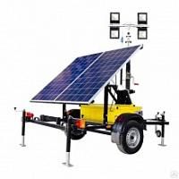 картинка Осветительная мачта ПОУ-4х50LED-6.0М-SB (на солнечных батареях) компании Нова Механика